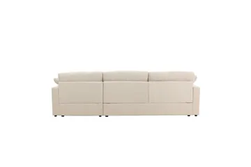Vanlig sofa med enkel divan uten sjeselong VIND Hjørnesofa VIND Amalfi beige Beige - Møbler - Sofaer - Sofaer med sjeselong - 3 seters sofa med divan