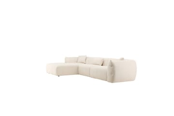 Vanlig sofa med enkeldivan uten sjeselong VIND Hjørnesofa VIND Positano Beige Beige - Møbler - Sofaer - Sofaer med sjeselong - 4 seters sofa med divan
