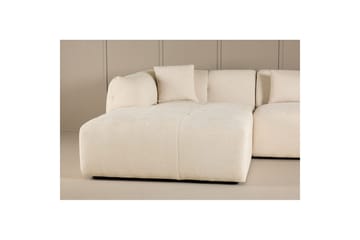 Vanlig sofa med enkeldivan uten sjeselong VIND Hjørnesofa VIND Positano Beige Beige - Møbler - Sofaer - Sofaer med sjeselong - 4 seters sofa med divan