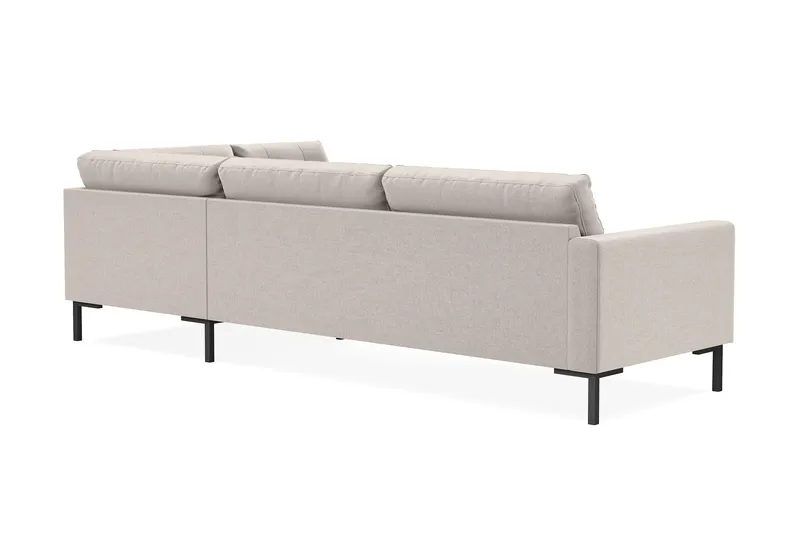 Vanlig sofa med sjeselong uten divan Scandinavian Choice Frillestad 4-seters sofa med sjeselong Beige Høyrevendt - Møbler - Sofaer - Sofaer med sjeselong - 4 seters sofa med divan