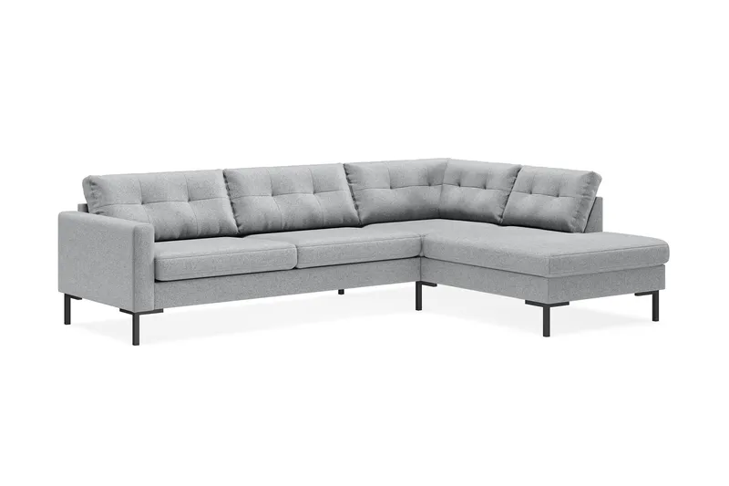 Vanlig sofa med sjeselong uten divan Scandinavian Choice Frillestad 4-seters sofa med sjeselong Grå Venstrevendt - Møbler - Sofaer - Sofaer med sjeselong - 4 seters sofa med divan