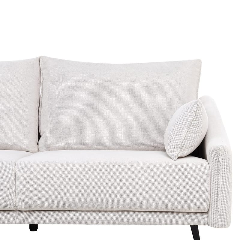 Varde 3-seter Venstrevendt L-formet Hjørnesofa med Divan og Sjeselong i Stoff - Lysebeige - Møbler - Sofaer - Sofaer med sjeselong - 3 seters sofa med divan