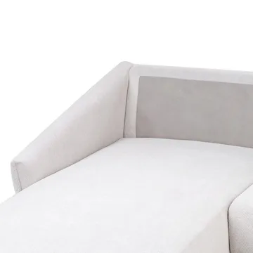 Varde 3-seter Venstrevendt L-formet Hjørnesofa med Divan og Sjeselong i Stoff - Lysebeige - Møbler - Sofaer - Sofaer med sjeselong - 3 seters sofa med divan