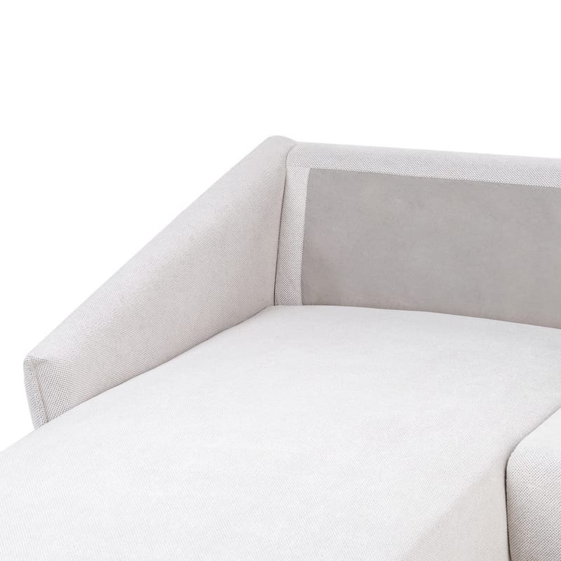 Varde 3-seter Venstrevendt L-formet Hjørnesofa med Divan og Sjeselong i Stoff - Lysebeige - Møbler - Sofaer - Sofaer med sjeselong - 3 seters sofa med divan