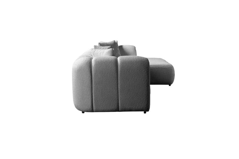 Varrel Sofa med divan 3-seter - Grå - Møbler - Sofaer - Sofaer med sjeselong - 3 seters sofa med divan