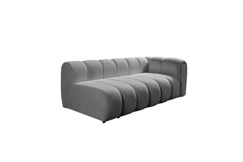 Varrel Sofa med divan 3-seter - Grå - Møbler - Sofaer - Sofaer med sjeselong - 3 seters sofa med divan