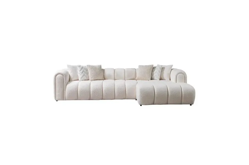 Varrel Sofa med divan 3-seter, Hvit