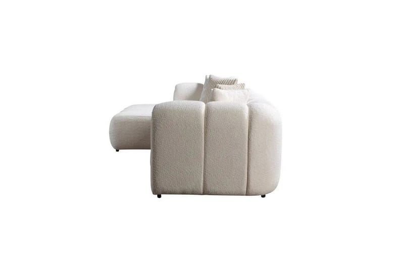 Varrel Sofa med divan 3-seter - Hvit - Møbler - Sofaer - Sofaer med sjeselong - 3 seters sofa med divan