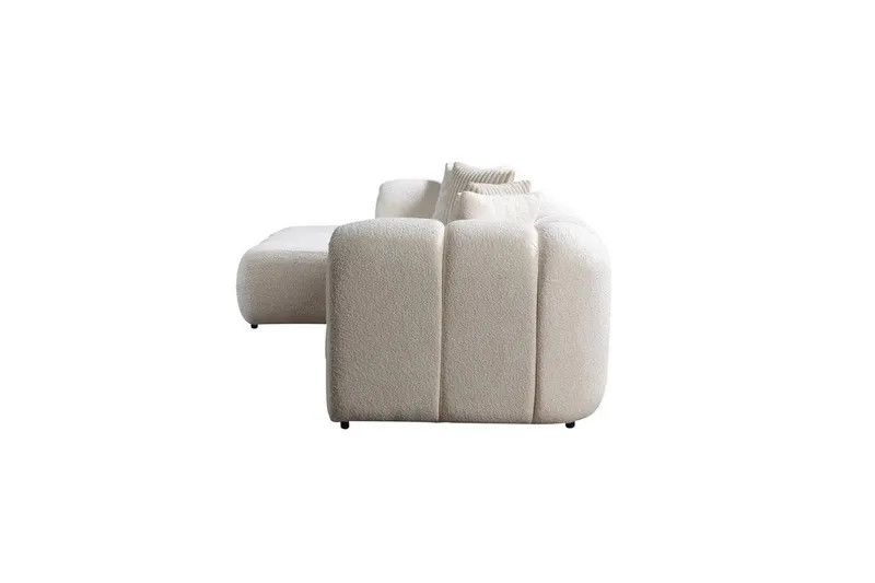 Varrel Sofa med divan 3-seter - Hvit - Møbler - Sofaer - Sofaer med sjeselong - 3 seters sofa med divan