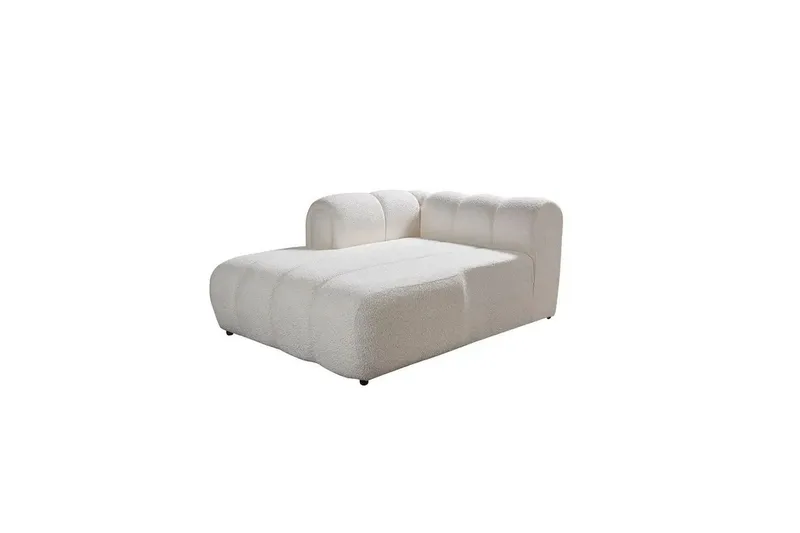 Varrel Sofa med divan 3-seter - Hvit - Møbler - Sofaer - Sofaer med sjeselong - 3 seters sofa med divan