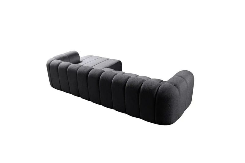 Varrel Sofa med divan 3-seter - Mørkgrå - Møbler - Sofaer - Sofaer med sjeselong - 3 seters sofa med divan