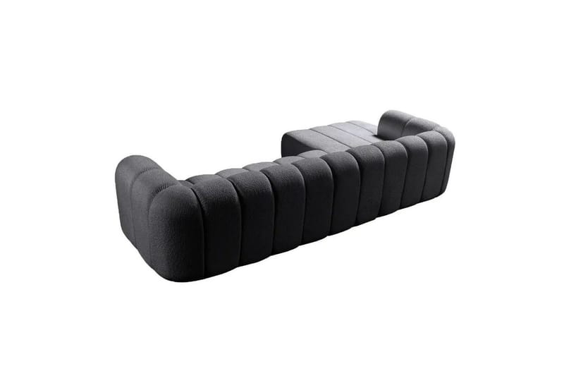 Varrel Sofa med divan 3-seter - Mørkgrå - Møbler - Sofaer - Sofaer med sjeselong - 3 seters sofa med divan