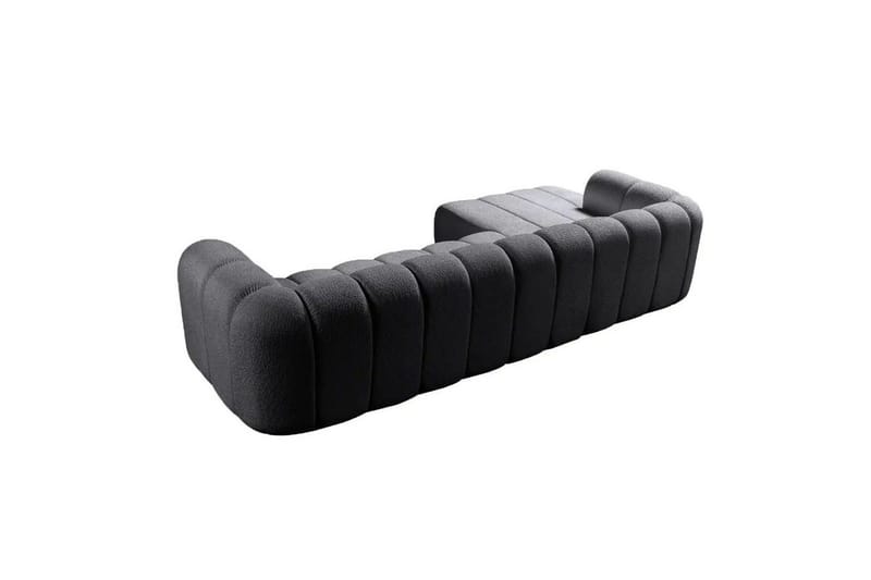 Varrel Sofa med divan 3-seter - Mørkgrå - Møbler - Sofaer - Sofaer med sjeselong - 3 seters sofa med divan