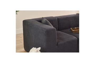 Veyno Sofa med Divan 3-sits - Antrasitt - Møbler - Sofaer - Sofaer med sjeselong - 3 seters sofa med divan