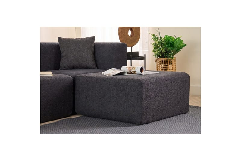 Veyno Sofa med Divan 3-sits - Antrasitt - Møbler - Sofaer - Sofaer med sjeselong - 3 seters sofa med divan