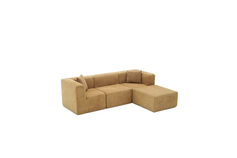 Veyno Sofa med Divan 3-sits, Brun