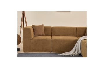 Veyno Sofa med Divan 3-sits - Brun - Møbler - Sofaer - Sofaer med sjeselong - 3 seters sofa med divan