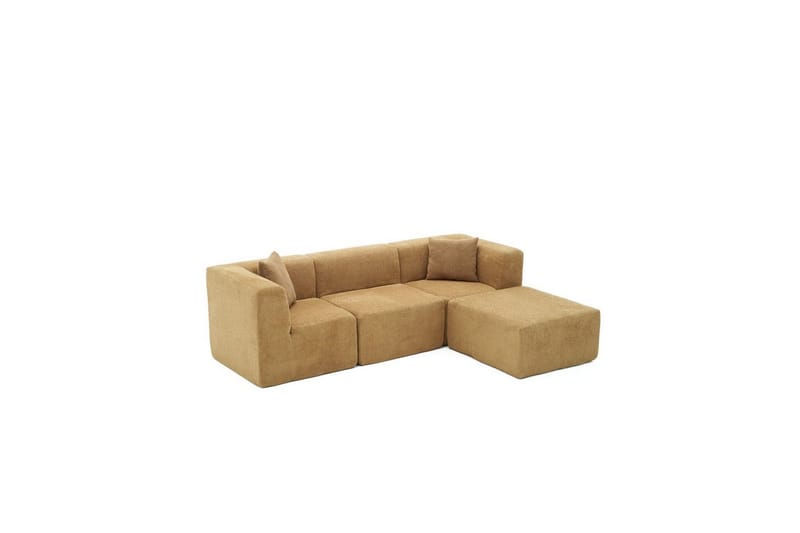 Veyno Sofa med Divan 3-sits - Brun - Møbler - Sofaer - Sofaer med sjeselong - 3 seters sofa med divan