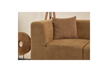 Veyno Sofa med Divan 3-sits - Brun - Møbler - Sofaer - Sofaer med sjeselong - 3 seters sofa med divan
