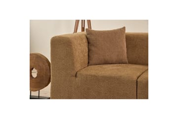 Veyno Sofa med Divan 3-sits - Brun - Møbler - Sofaer - Sofaer med sjeselong - 3 seters sofa med divan