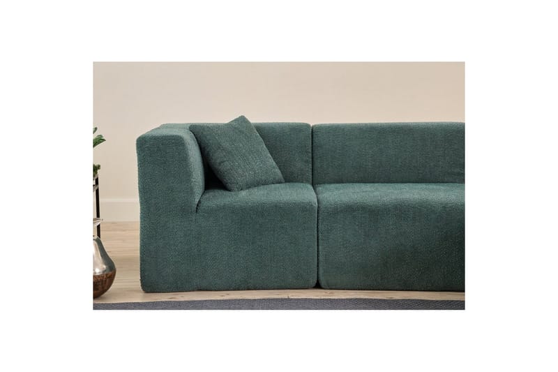 Veyno Sofa med Divan 3-sits - Grønn - Møbler - Sofaer - Sofaer med sjeselong - 3 seters sofa med divan
