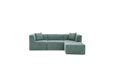 Veyno Sofa med Divan 3-sits - Grønn - Møbler - Sofaer - Sofaer med sjeselong - 3 seters sofa med divan