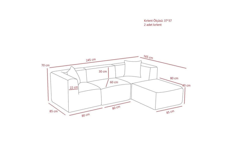Veyno Sofa med Divan 3-sits - Grønn - Møbler - Sofaer - Sofaer med sjeselong - 3 seters sofa med divan