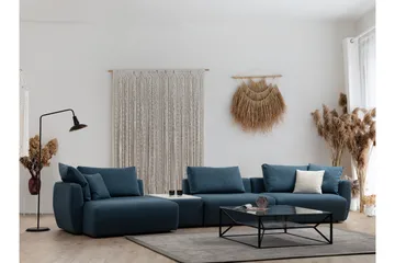 Viimse Sofa med Divan 3-seter - Blå - Møbler - Sofaer - Sofaer med sjeselong - 3 seters sofa med divan