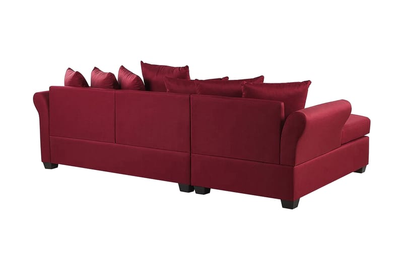 Vikna 3-seters Hjørnesofa - Mørkerød - Møbler - Sofaer - Sofaer med sjeselong - 3 seters sofa med divan
