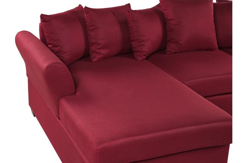 Vikna 3-seters Hjørnesofa - Mørkerød - Møbler - Sofaer - Sofaer med sjeselong - 3 seters sofa med divan