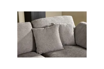 VIND Amalfi Venstrevendt L-formet Hjørnesofa med Sjeselong 297 cm i Chenille - Mørkegrå - Møbler - Sofaer - Sofaer med sjeselong - 3 seters sofa med divan