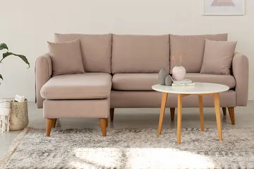 Wardenburg Divansofa Venstre - Brun - Møbler - Sofaer - Sofaer med sjeselong