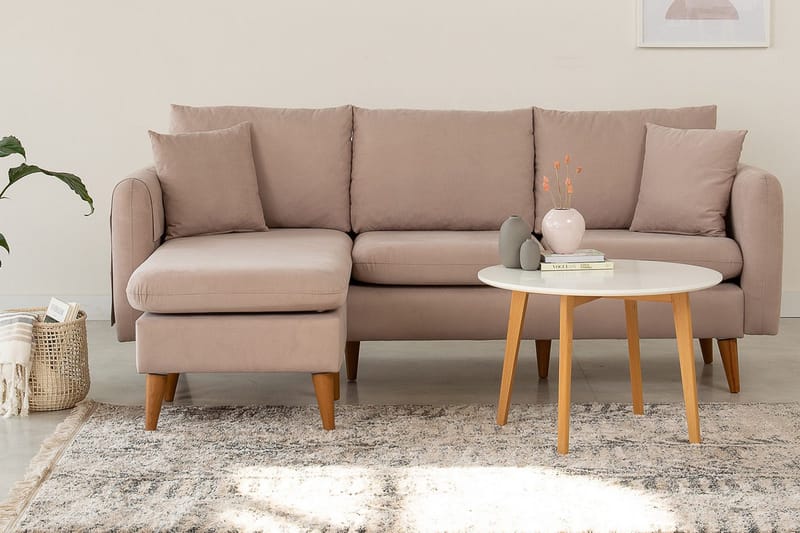 Wardenburg Divansofa Venstre - Brun - Møbler - Sofaer - Sofaer med sjeselong