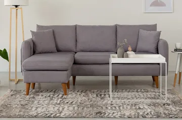 Wardenburg Divansofa Venstre - Grå - Møbler - Sofaer - Sofaer med sjeselong