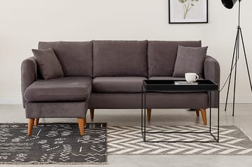 Wardenburg Divansofa Venstre - Grå - Møbler - Sofaer - Sofaer med sjeselong