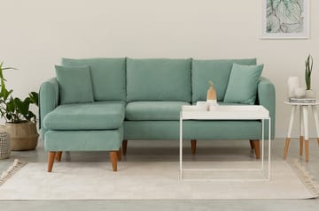 Wardenburg Divansofa Venstre - Grønn - Møbler - Sofaer - Sofaer med sjeselong