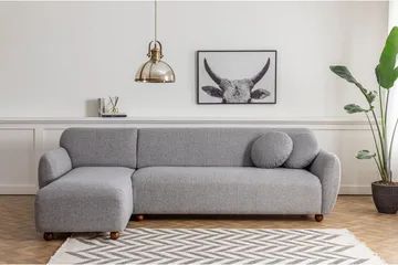 Whitecliffs Divansofa 3-seters - Grå - Møbler - Sofaer - Sofaer med sjeselong - 3 seters sofa med divan