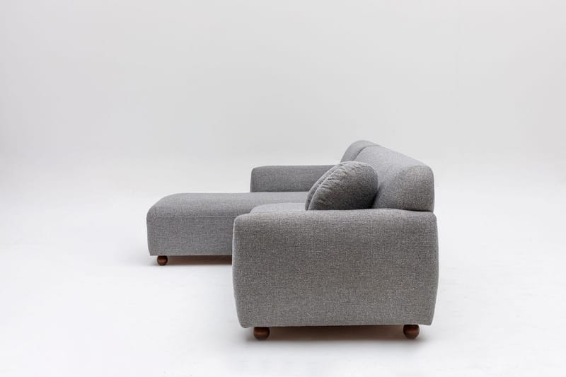 Whitecliffs Divansofa 3-seters - Grå - Møbler - Sofaer - Sofaer med sjeselong - 3 seters sofa med divan