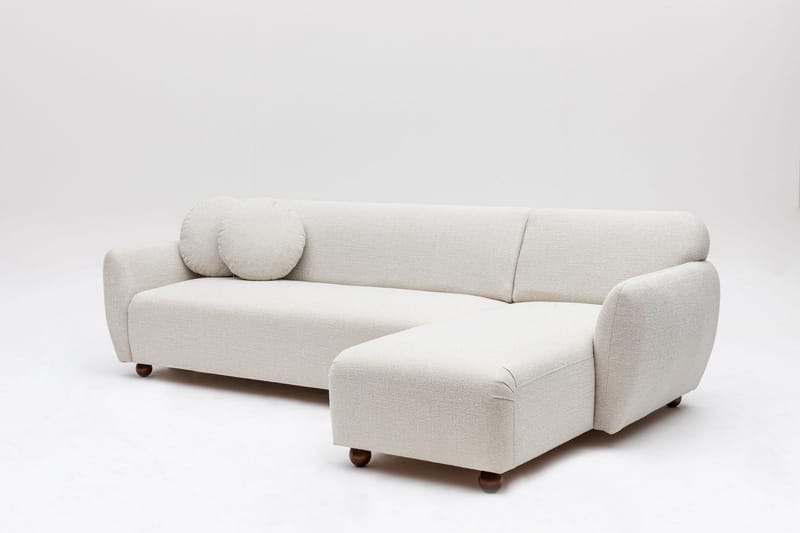 Whitecliffs Divansofa 3-seters - Hvit - Møbler - Sofaer - Sofaer med sjeselong - 3 seters sofa med divan