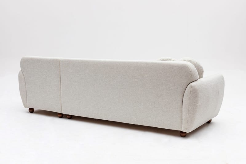 Whitecliffs Divansofa 3-seters - Hvit - Møbler - Sofaer - Sofaer med sjeselong - 3 seters sofa med divan