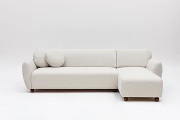 Whitecliffs Divansofa 3-seters - Hvit - Møbler - Sofaer - Sofaer med sjeselong - 3 seters sofa med divan