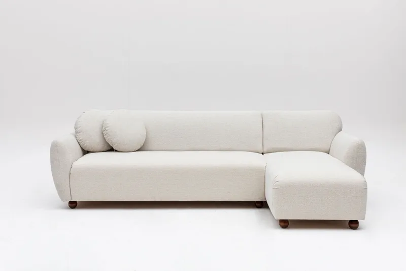 Whitecliffs Divansofa 3-seters - Hvit - Møbler - Sofaer - Sofaer med sjeselong - 3 seters sofa med divan