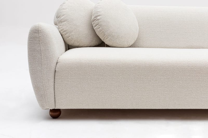 Whitecliffs Divansofa 3-seters - Hvit - Møbler - Sofaer - Sofaer med sjeselong - 3 seters sofa med divan