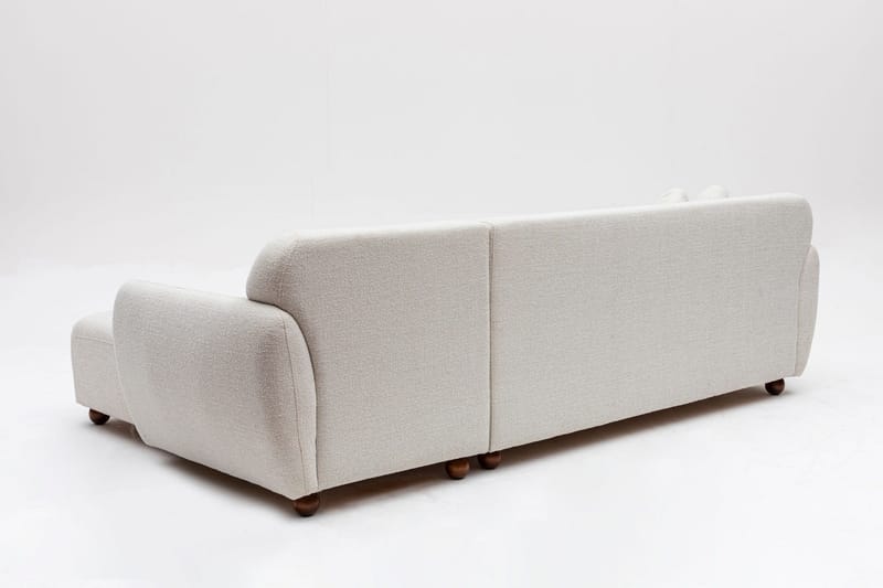 Whitecliffs Divansofa 3-seters - Hvit - Møbler - Sofaer - Sofaer med sjeselong - 3 seters sofa med divan