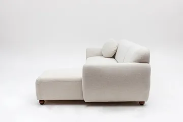 Whitecliffs Divansofa 3-seters - Hvit - Møbler - Sofaer - Sofaer med sjeselong - 3 seters sofa med divan