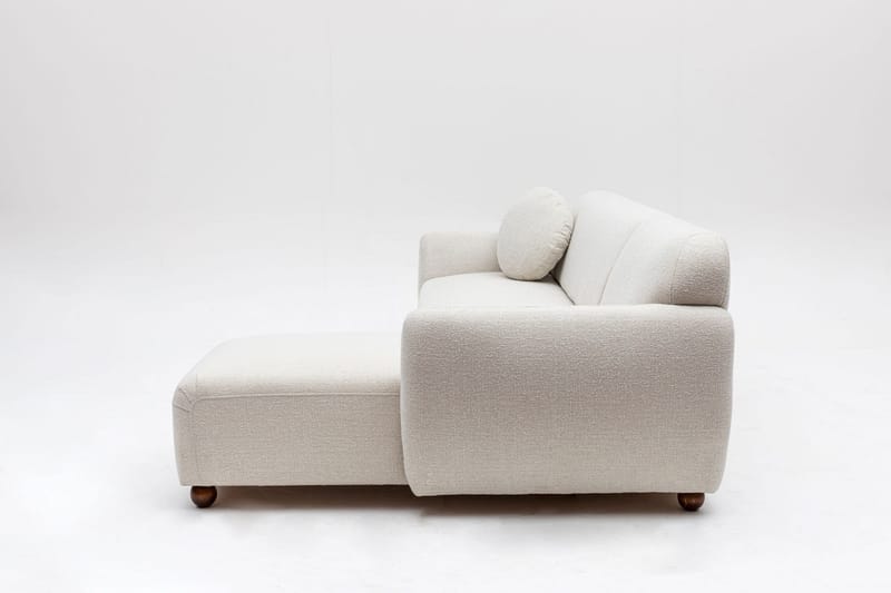 Whitecliffs Divansofa 3-seters - Hvit - Møbler - Sofaer - Sofaer med sjeselong - 3 seters sofa med divan