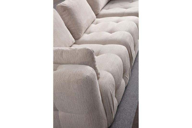 Yvara Sofa med Divan 2-sits - Beige - Møbler - Sofaer - Modulsofaer - Komplett modulsofa
