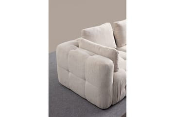 Yvara Sofa med Divan 2-sits - Beige - Møbler - Sofaer - Modulsofaer - Komplett modulsofa