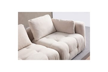 Yvara Sofa med Divan 2-sits - Beige - Møbler - Sofaer - Sofaer med sjeselong - 2 seters sofa med divan