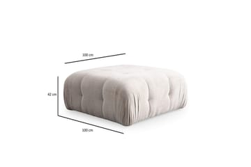 Yvara Sofa med Divan 2-sits - Beige - Møbler - Sofaer - Sofaer med sjeselong - 2 seters sofa med divan